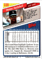 1993 Topps Gold Danny Tartabull #330