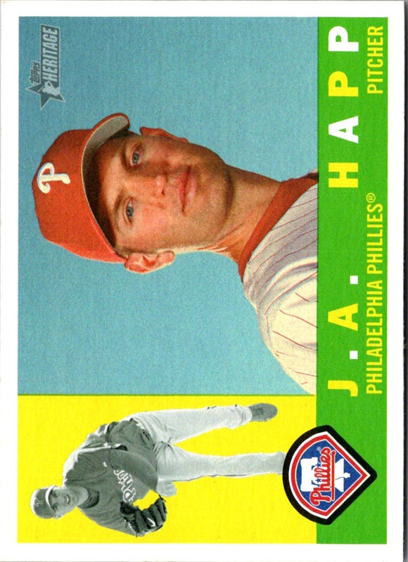 2009 Topps Heritage J.A. Happ #585