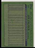 1982 Topps Jim Palmer #80