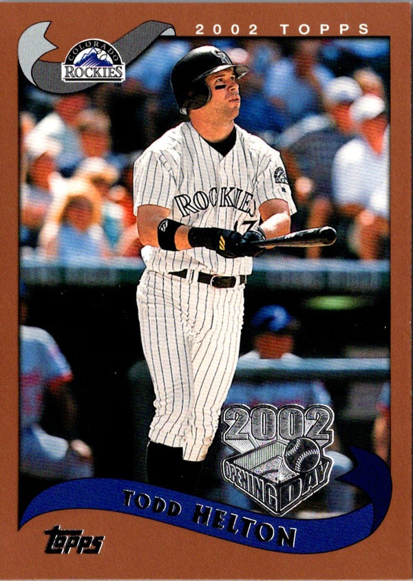 2002 Topps Opening Day Todd Helton #106