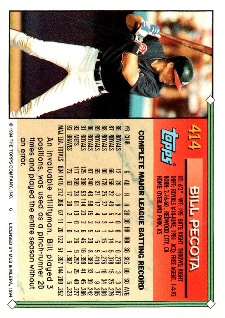 1994 Topps Bill Pecota