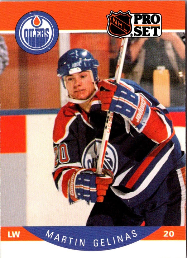 1990 Pro Set Martin Gelinas #83 Rookie