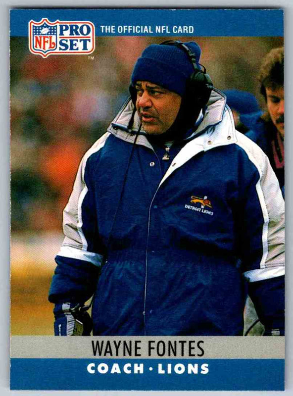 1990 Pro Set Wayne Fontes #106
