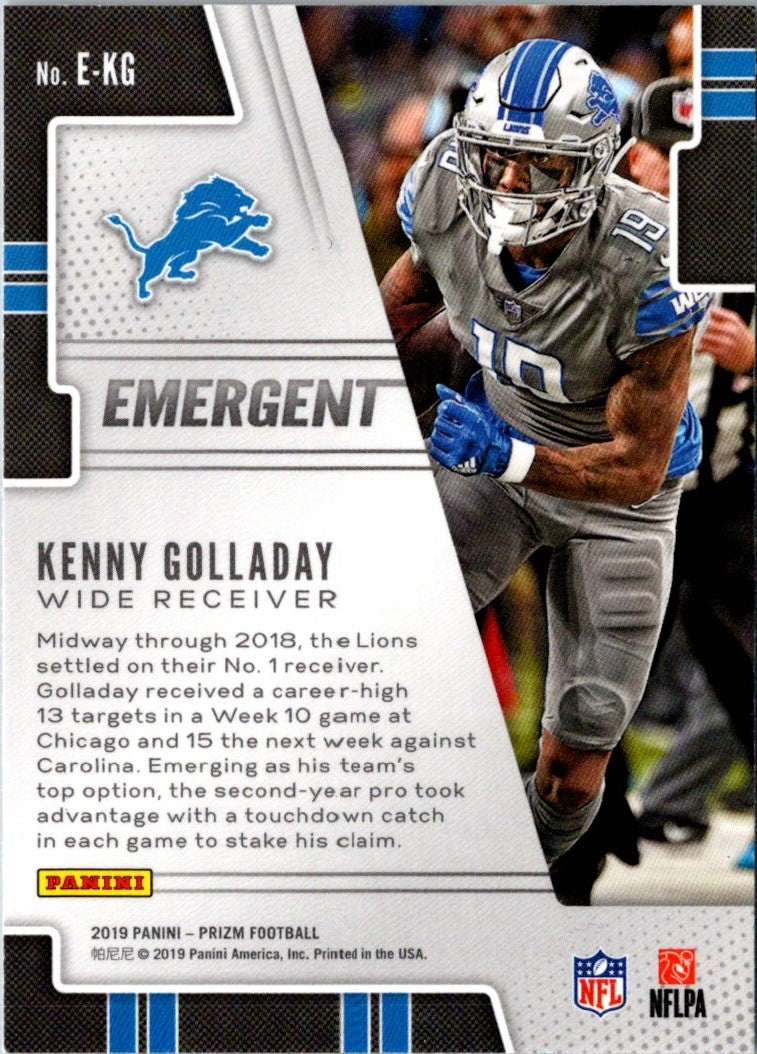 2019 Panini Prizm Emergent Kenny Golladay