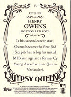 2016 Topps Gypsy Queen Henry Owens #43 Rookie