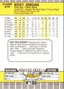 1989 Fleer Ricky Jordan