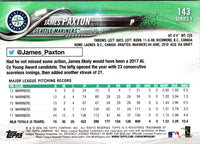 2018 Topps Chrome James Paxton #143