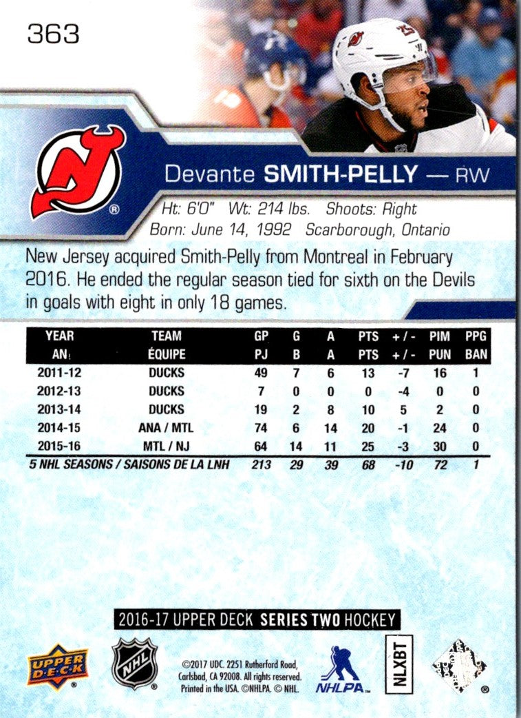 2017 Upper Deck Devante Smith-Pelly