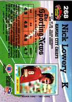 1992 Stadium Club Nick Lowery #268