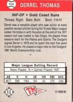 1989 T&M Senior League Derrel Thomas #104
