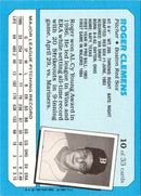 1987 Rob Broder Action Superstars 3x5 (unlicensed) Roger Clemens
