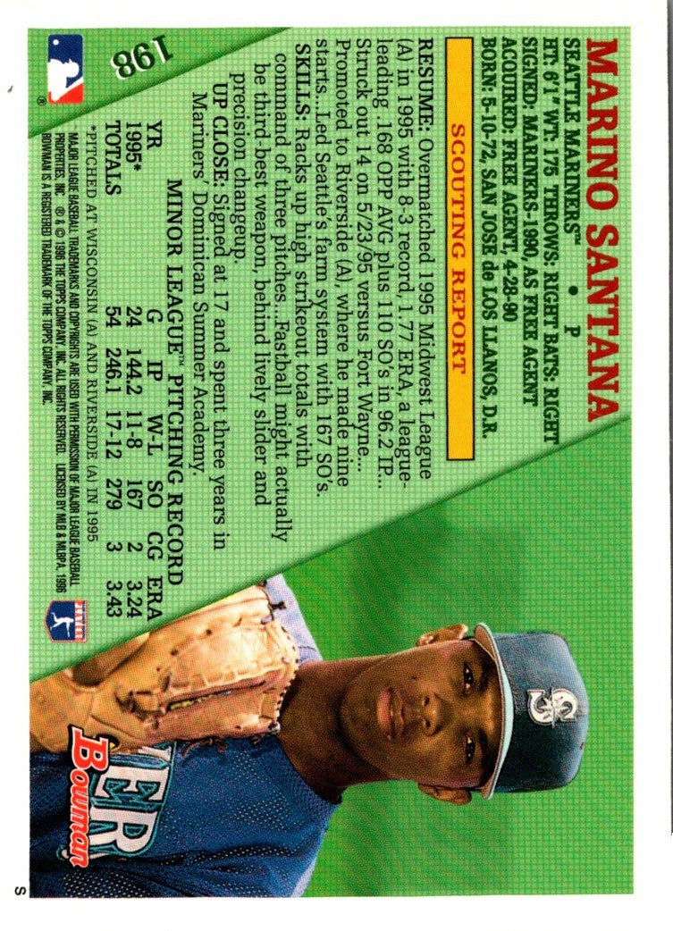 1996 Bowman Marino Santana