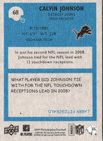 2009 Upper Deck Calvin Johnson #68