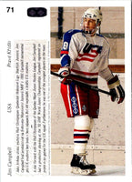 1991 Upper Deck Czech World Juniors Jim Campbell #71