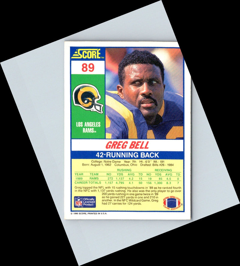 1990 Score Greg Bell
