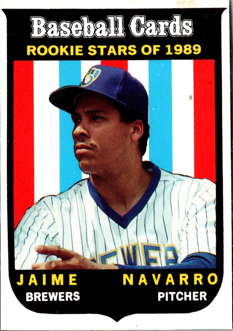 1989 Baseball Card Magazine '59 Topps Replicas Jaime Navarro