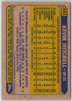 1987 Topps Kevin Mitchell #653 Rookie