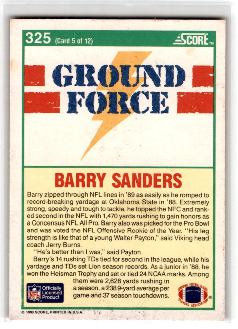 1990 Score Barry Sanders