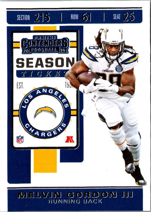 2019 Panini Melvin Gordon III #100