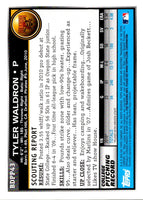 2010 Bowman Draft Picks & Prospects  Tyler Waldron #BDPP43