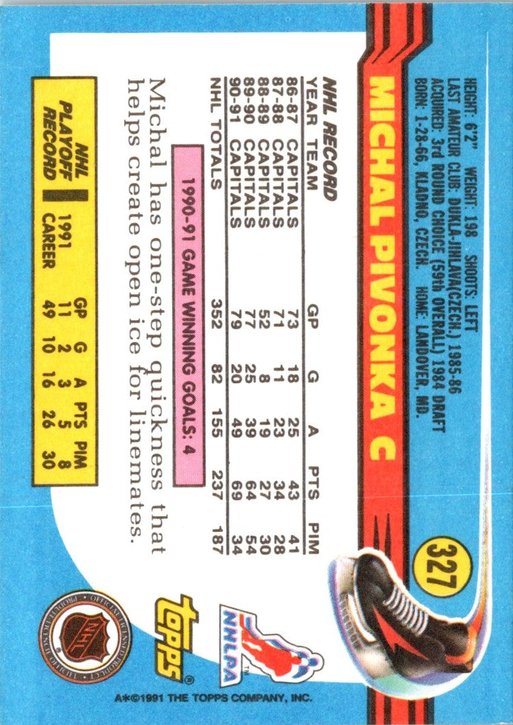 1991 Topps Michal Pivonka