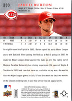 2008 Upper Deck Jared Burton #233