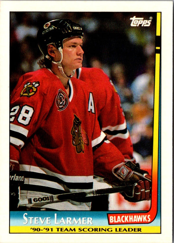 1991 Topps Team Scoring Leaders Steve Larmer #21