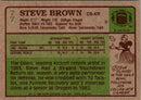 1984 Topps Steve Brown