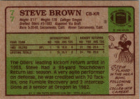 1984 Topps Steve Brown #77 Rookie
