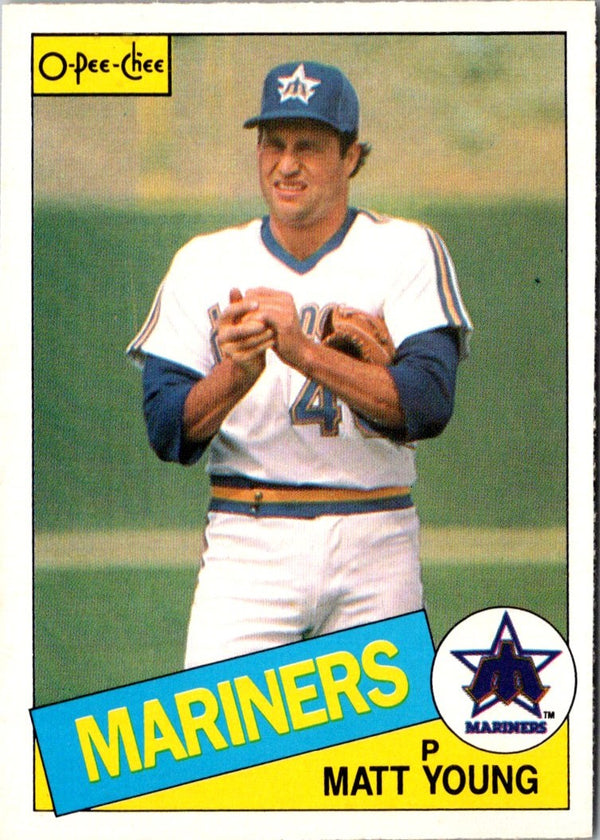 1985 O-Pee-Chee Matt Young #136