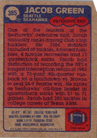 1985 Topps Jacob Green #385