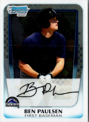 2011 Bowman Chrome Prospects Ben Paulsen #BCP34