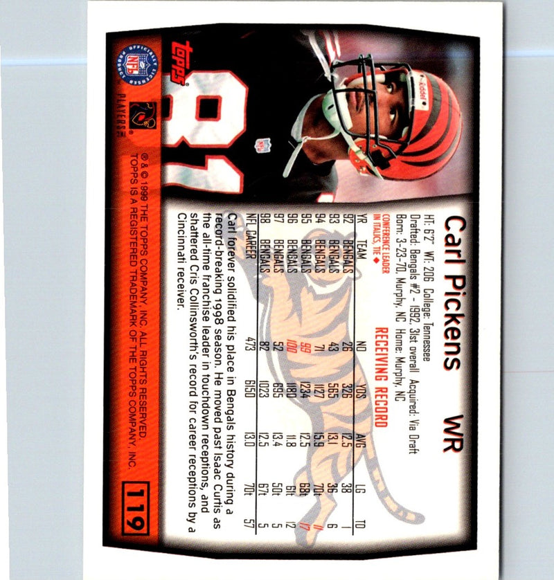 1999 Topps Carl Pickens