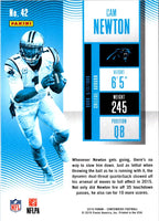 2016 Panini Contenders Cam Newton #42