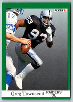 1991 Fleer Greg Townsend #116
