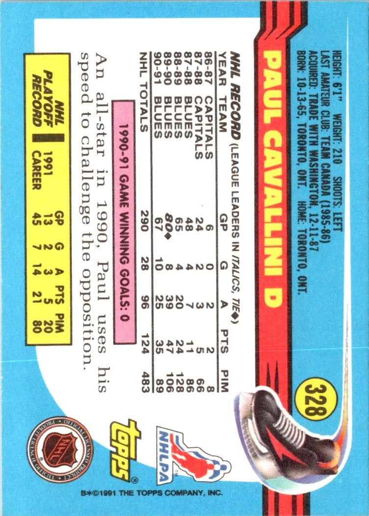 1991 Topps Paul Cavallini