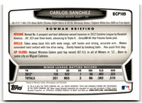 2013 Bowman Chrome Prospects Carlos Sanchez #BCP109