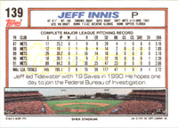 1992 Topps Jeff Innis #139