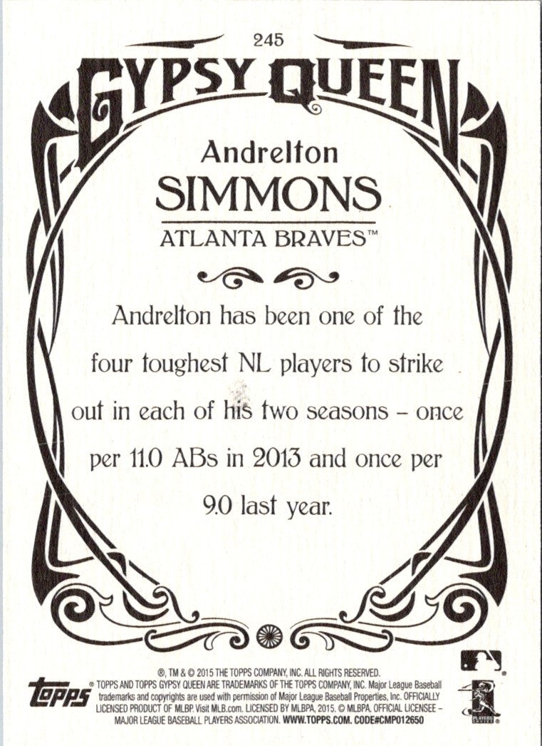 2015 Topps Gypsy Queen Andrelton Simmons