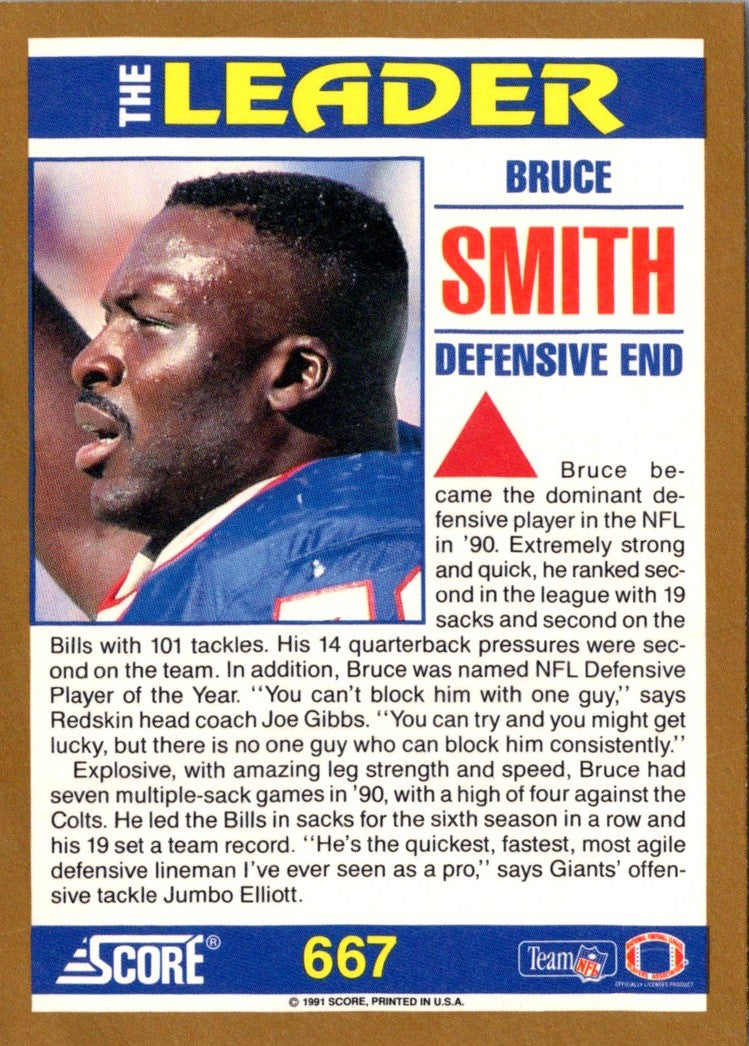 1991 Score Bruce Smith