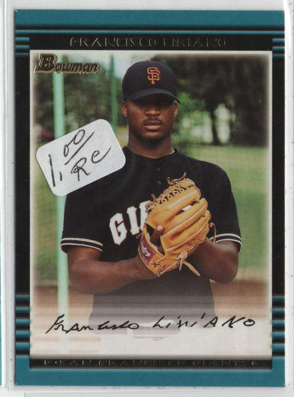 2002 Bowman Francisco Liriano #182 Rookie