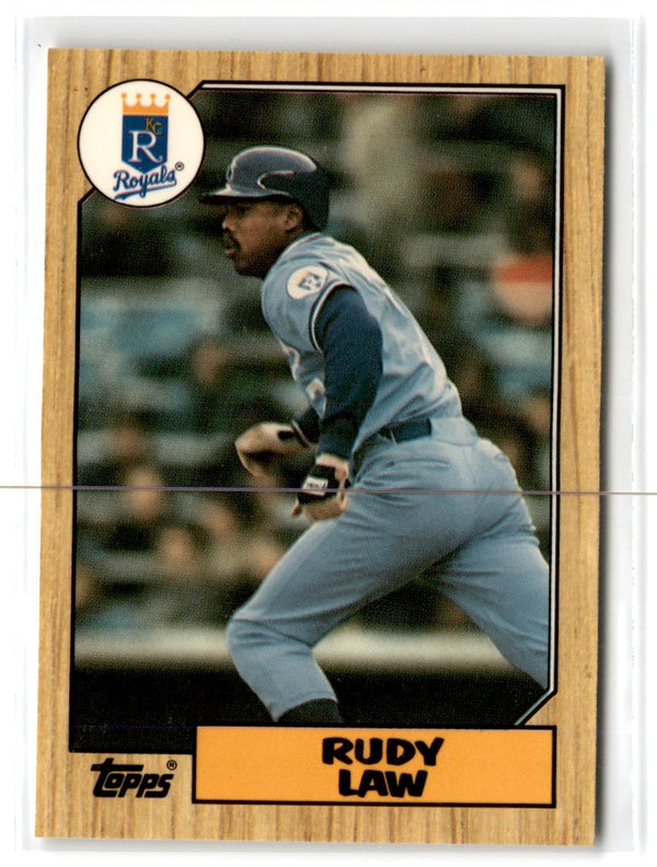 1987 Topps Tiffany Rudy Law #382