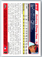 2004 Topps Chrome Rodney Choy Foo #217 Rookie