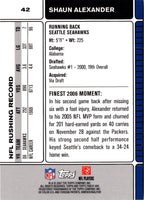 2007 Finest Shaun Alexander #42