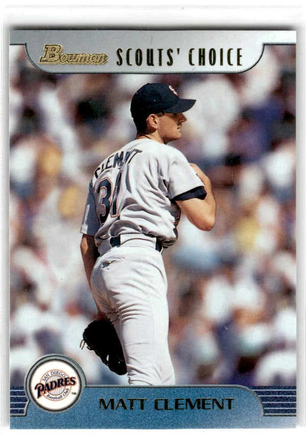 1999 Bowman Chrome Scout's Choice Matt Clement #SC12