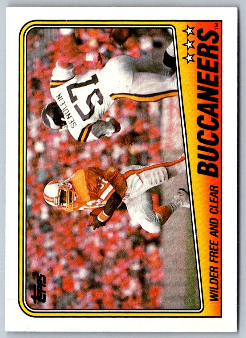 1988 Topps Wilder Free And Clear - Buccaneers