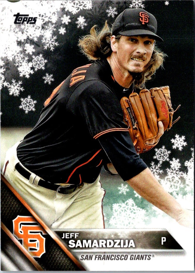 2016 Topps Holiday Baseball Jeff Samardzija