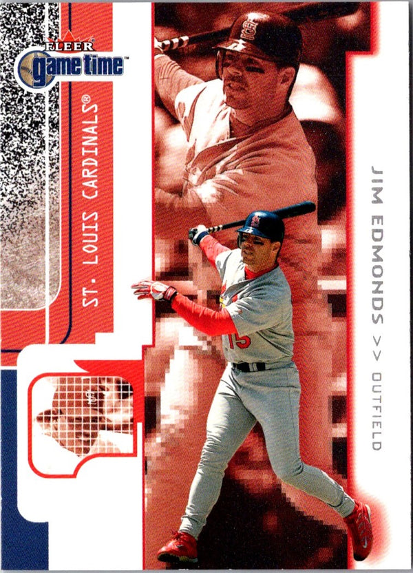 2001 Fleer Game Time Jim Edmonds #76