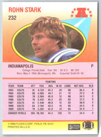 1990 Fleer Rohn Stark #232