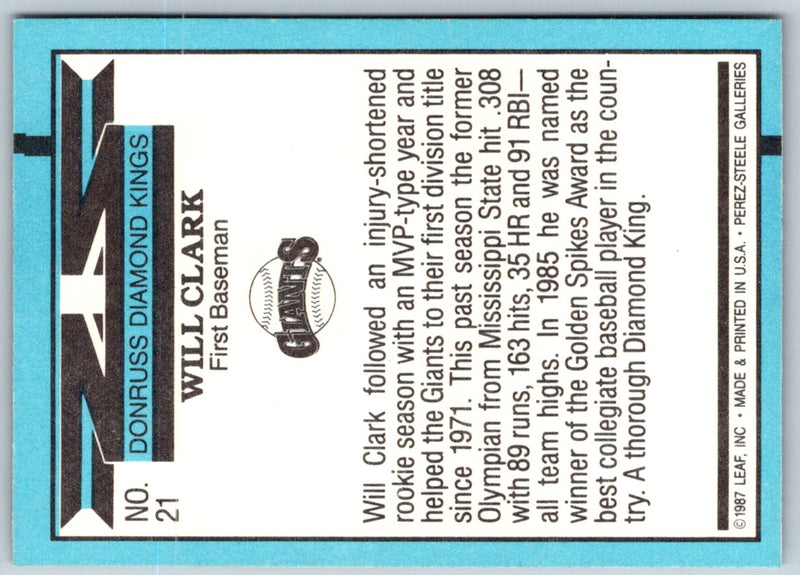 1988 Leaf Will Clark